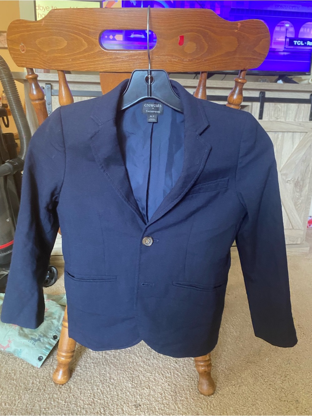 Crewcuts Navy Single-Button Boys' Blazer